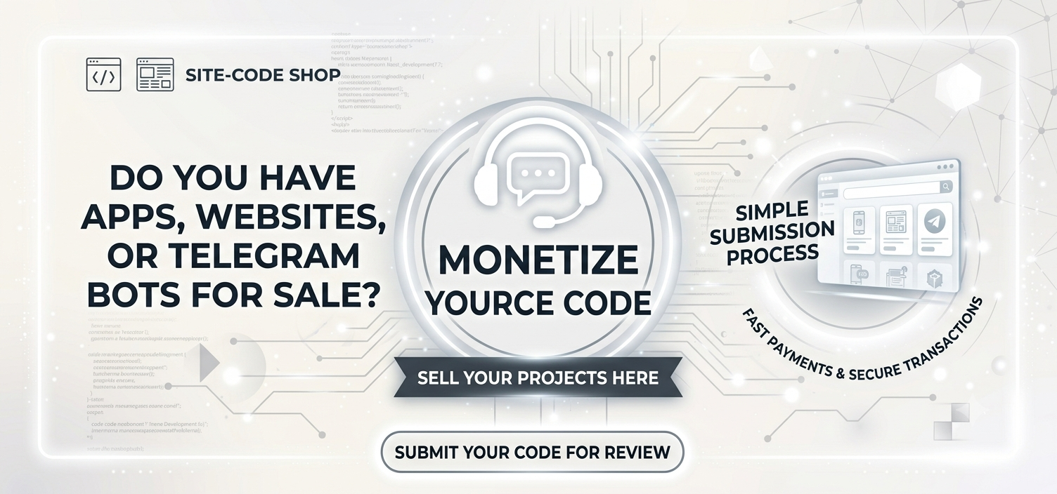 SELL YOUR WEBSITE / APP / TELEGRAM BOT CODEING